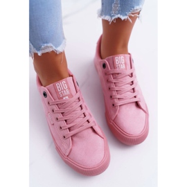 Damen Sneaker Big Star Wildleder Rosa EE274047 2