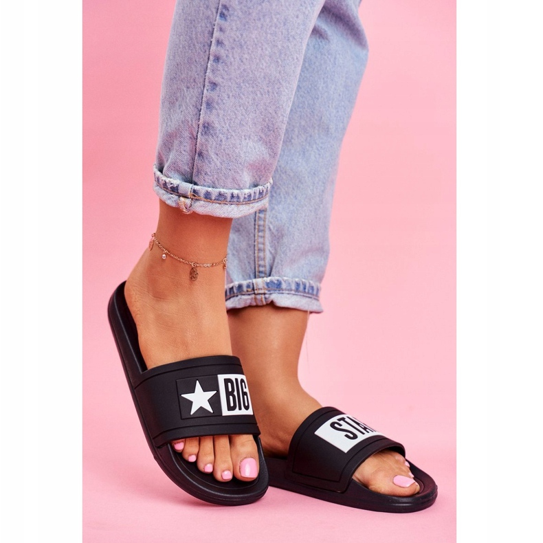 Damen Hausschuhe Big Star Schwarz DD274A266 1