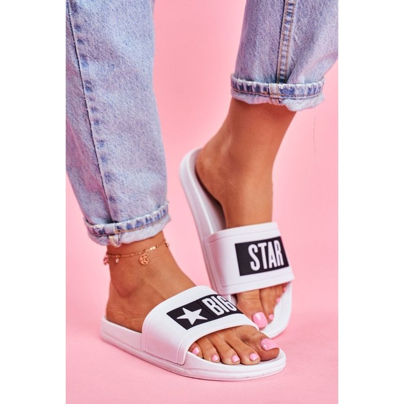 Damen Hausschuhe Big Star Weiß DD274A264 2