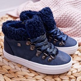 Kinder Jungen Mädchen Schuhe Mädchen Big Star Navy Blau EE374018 2