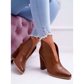 SEA Damenstiefel auf der Ferse Slip On Brown Mantana braun 2