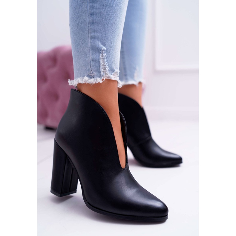 SEA Damenstiefel auf der Ferse Slip On Schwarz Mantana 1