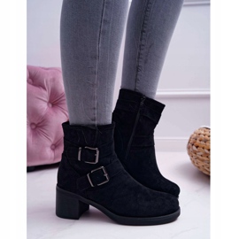 FRID Damenstiefel mit hohem Absatz Wildleder Schwarz Fagret 1