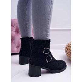 FRID Damenstiefel mit hohem Absatz Wildleder Schwarz Fagret 2