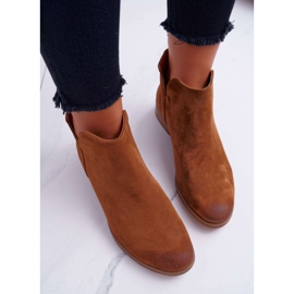 Nicole Damenstiefel mit flachem Absatz Frühlingsleder Brown Madness braun 2