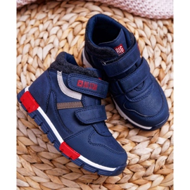 Kinder Jungenschuhe Sneakers Big Star Marineblau EE374065 2