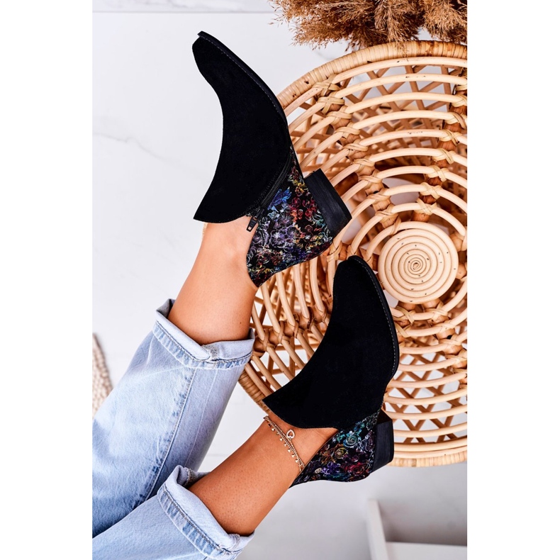 Flache Stiefel für Damen Maciejka Spring Leather Black 04091-57 schwarz 2