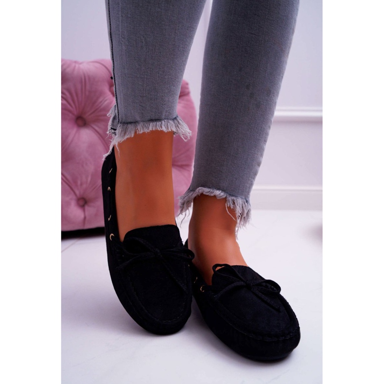 S.Barski Damen Loafer Wildleder Schwarz S. Barski Gustoben 2