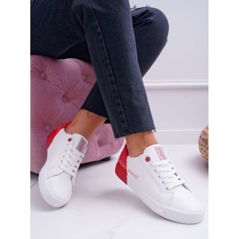 Damen Sneaker Cross Jeans Weiß EE2R4016C rot 1