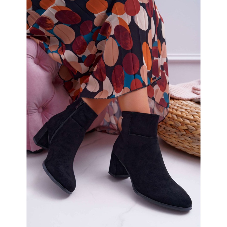 Damen Stiefel auf High Heel Sergio Leone Schwarz BT522 2