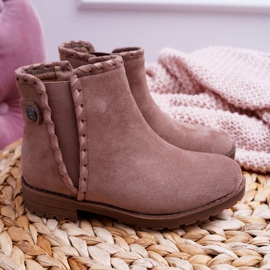 POPA Kinderstiefel Flacher Absatz Khaki Sicarro 2