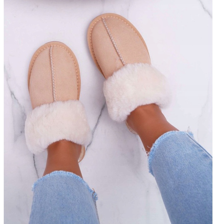Hausschuhe für Damen Beige Mirendy 2