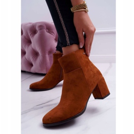 Damenstiefel mit hohem Absatz Sergio Leone Camel BT522 braun 1