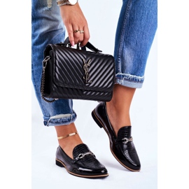 Damen Brogues Maciejka Lackierte Loafer Schwarz 4099A-01 / 00-1 1