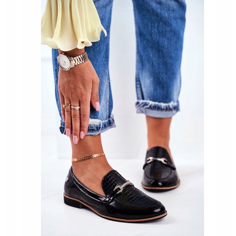 Damen Brogues Maciejka Lackierte Loafer Schwarz 4099A-01 / 00-1 2