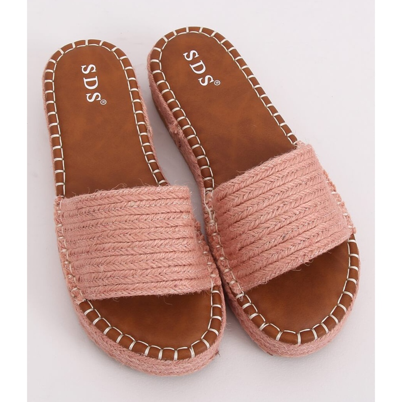 Rosa Espadrilles-Hausschuhe 7970-PL Rosa 1