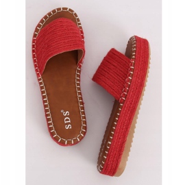 Rote Espadrilles-Hausschuhe 7970-PL Rot 1