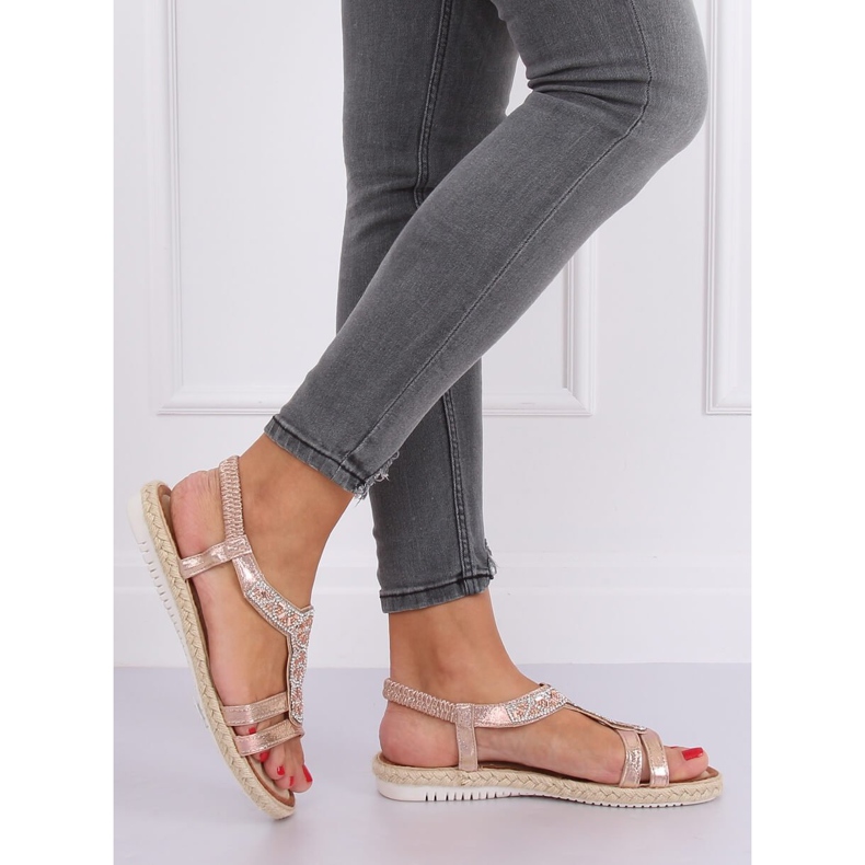 Espadrilles-Sandalen Champagner CO-78 Champagne rosa 2