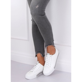 Weiße und graue Sneakers für Damen R13YD1388-11 Grau 1