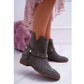 Damenstiefel Laura Messi 1890 Wildleder Olive Darmah mehrfarbig grün 1