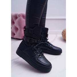 Damen Sportschuhe Schwarz Quake Gürtel 1