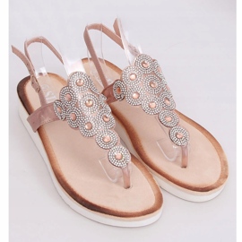 Champagner Sandalen 7887-PL Champagner schwarz 1