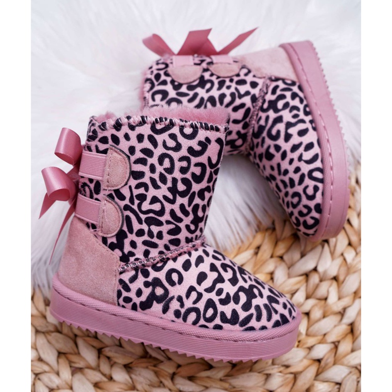 FRROCK Schneestiefel für Kinder mit Fell Pink Fiona rosa 2