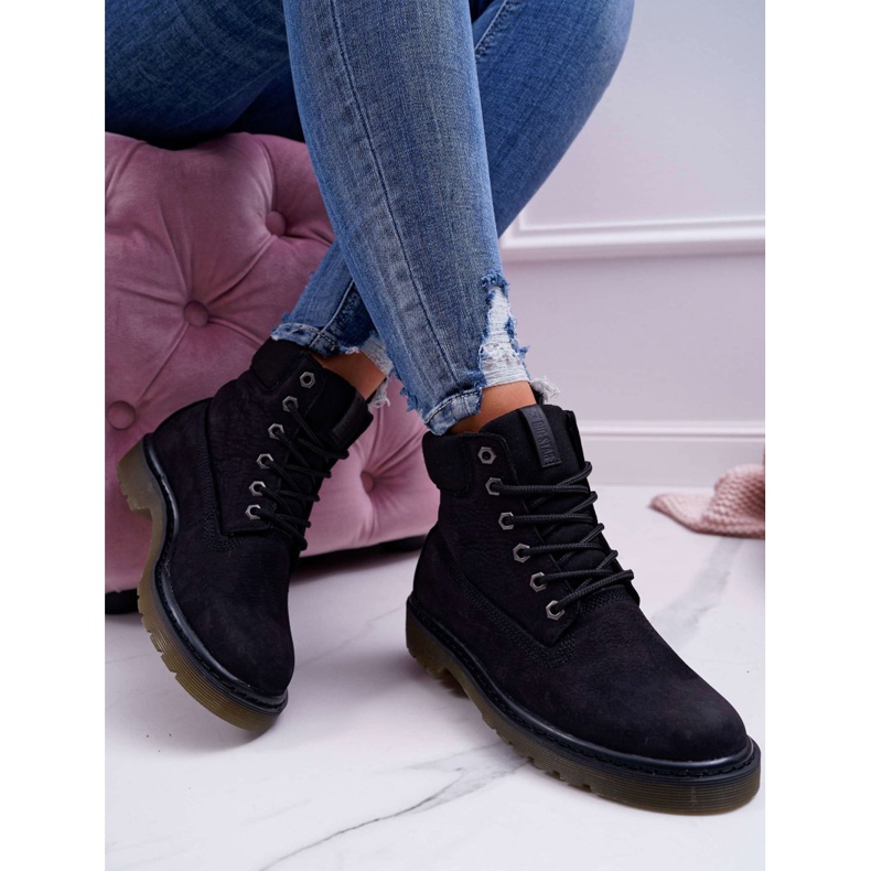 Damenstiefel Trappers Big Star Schwarz EE274014 1