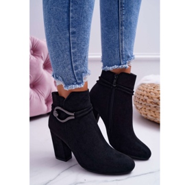 Damenstiefel aus Wildleder mit hohem Absatz Tola S.Barski schwarz 2