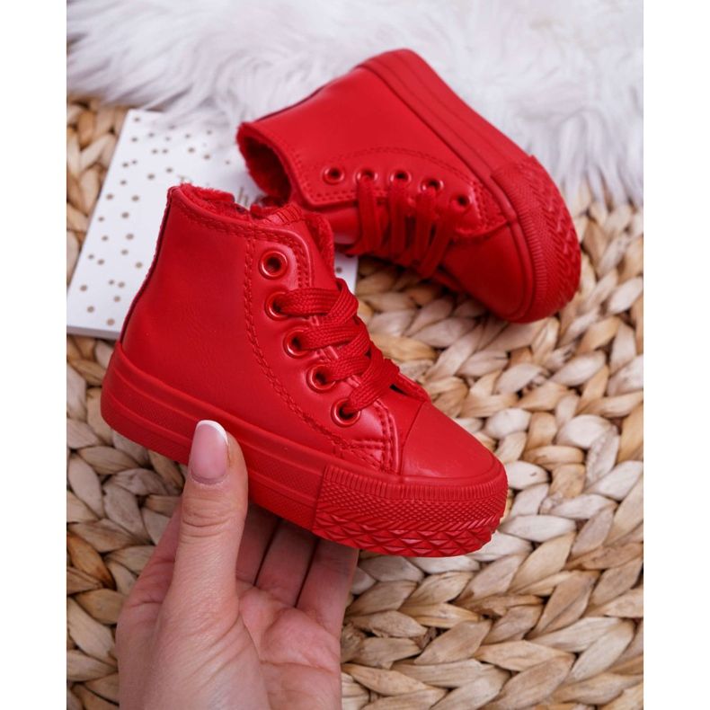 FRROCK Kinder Sneaker High Warm Rot Filemon 1