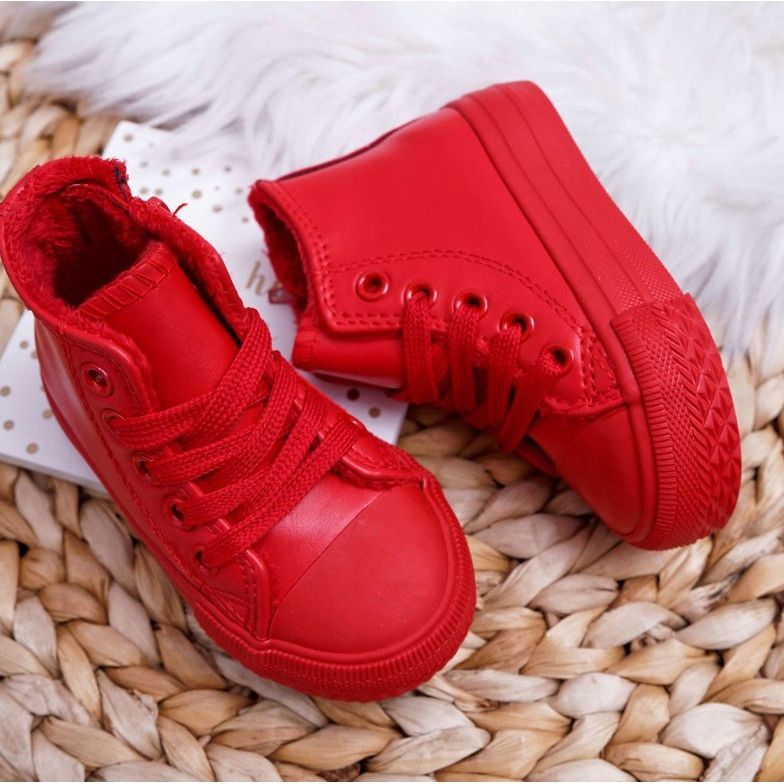 FRROCK Kinder Sneaker High Warm Rot Filemon 2