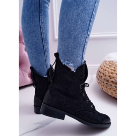 S.Barski Hohe Stiefel für Damen Schwarz Wildleder Barski 75-13 2