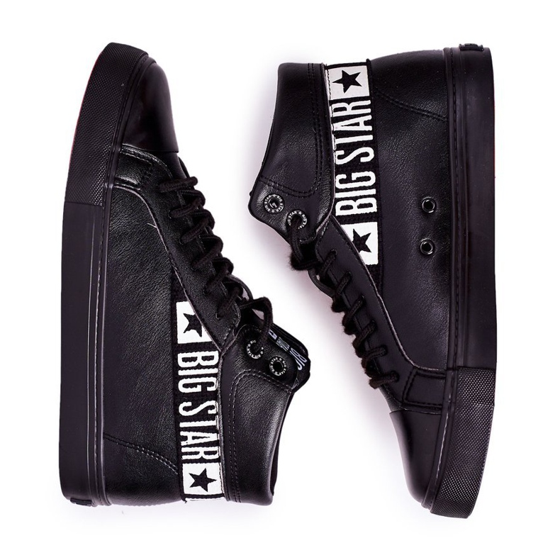 Herren Sneaker Low Big Star High Schwarz EE174339 1