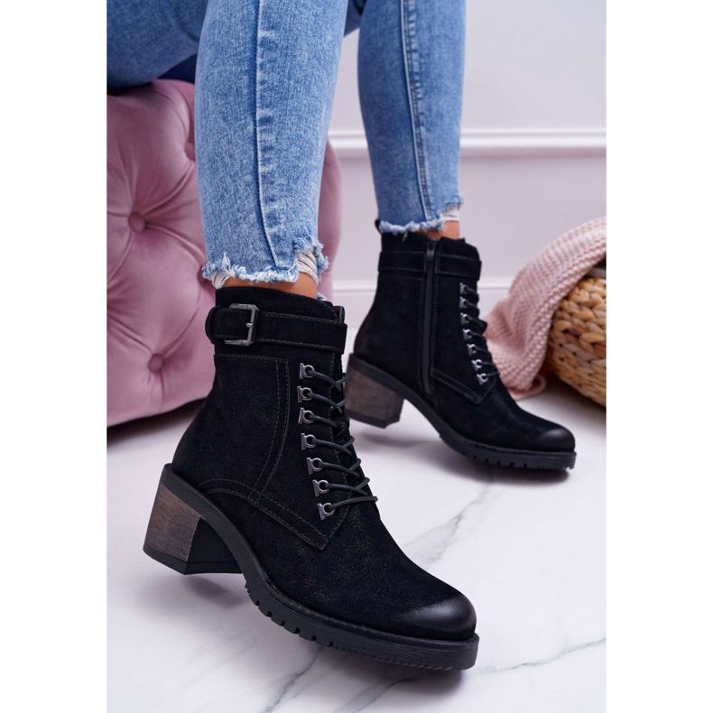 Damenstiefel Sergio Leone Schwarz BT705 1