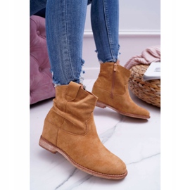 MSMG Stiefeletten für Damen Camel Ellen braun 1