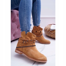 MSMG Damen Stiefeletten A3705 Camel Lucky braun 1