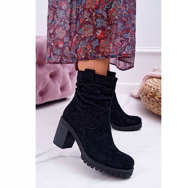 FB2 Damenstiefel mit Absatz Wildleder Schwarz Celma 1