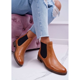 Damenstiefel Leder Jodhpurstiefel Maciejka Camel 04359 braun 2