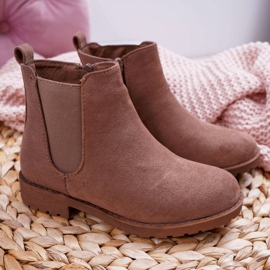 POPA Kinderstiefel mit flachem Absatz Khaki Mergolo 2