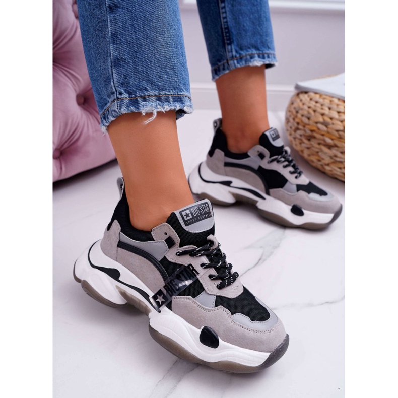 Damen Sportschuhe Big Star von Daniel Lopez Grau FF274427 1