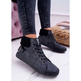 Damen Sneaker Big Star High Warm Schwarz EE274080 1