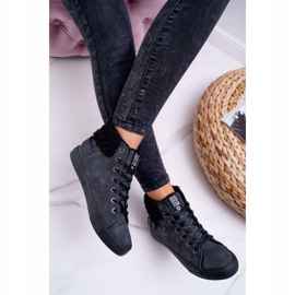 Damen Sneaker Big Star High Warm Schwarz EE274080 2