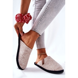 Damen Hausschuhe Big Star Beige D267862A 2