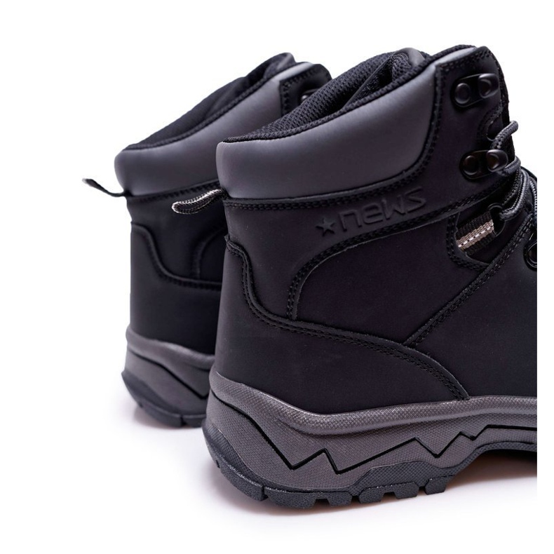 EVE Herren Schwarz Warme Trekkingschuhe Derex 1