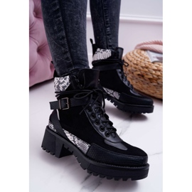 SEA Hohe Stiefel für Damen Snake Black Nemtere schwarz 1