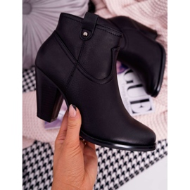 BUGO Damenstiefel mit Absatz Schwarz Memphis 1