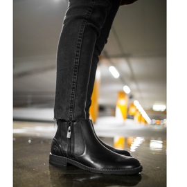 Herrenstiefel Leder Big Star Schwarz EE174287 1