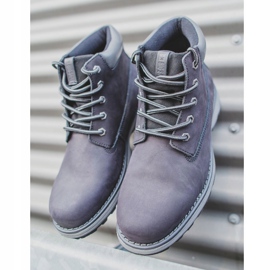 Herren Wanderschuhe Leder Big Star Schwarz EE174228 1