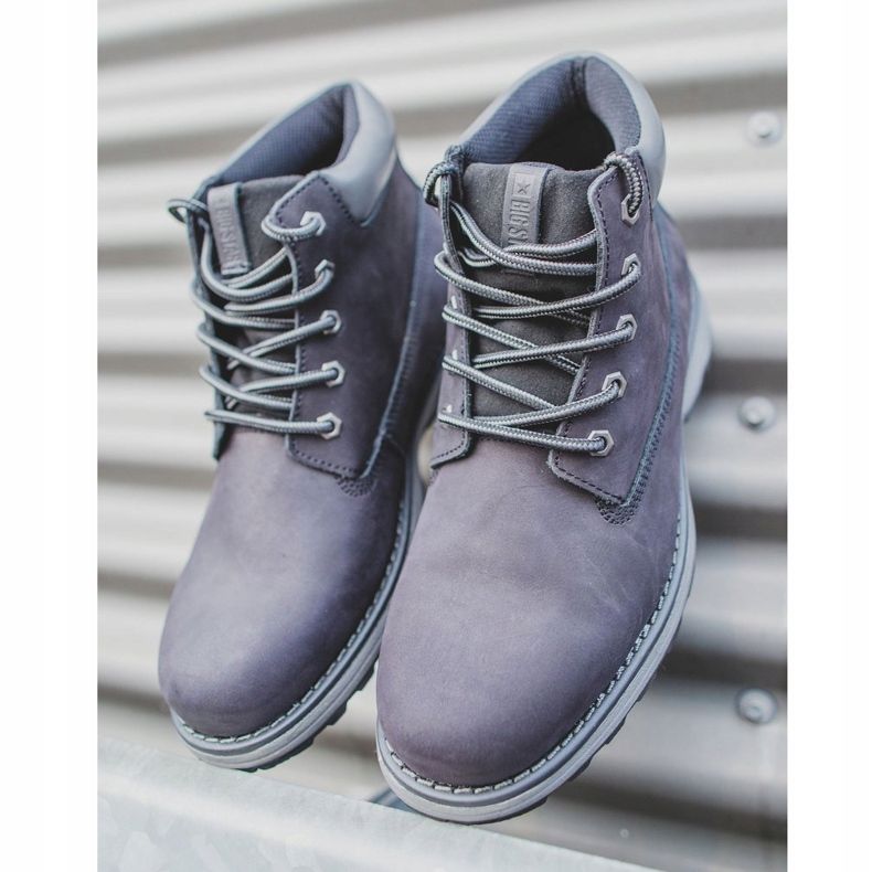 Herren Wanderschuhe Leder Big Star Schwarz EE174228 1