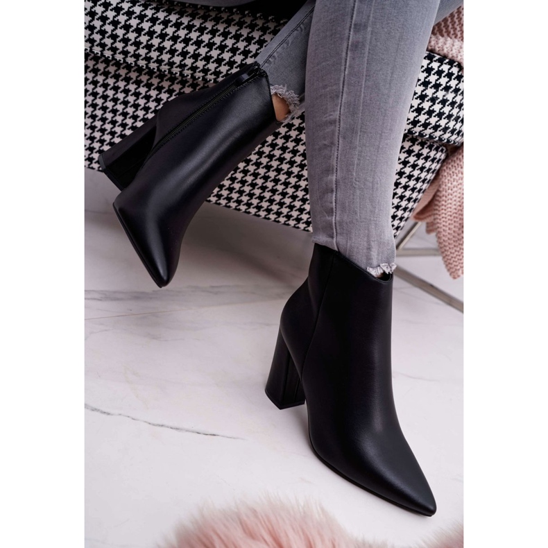 SEA Damenstiefel mit Absatz in Spitz Schwarz Felino 2